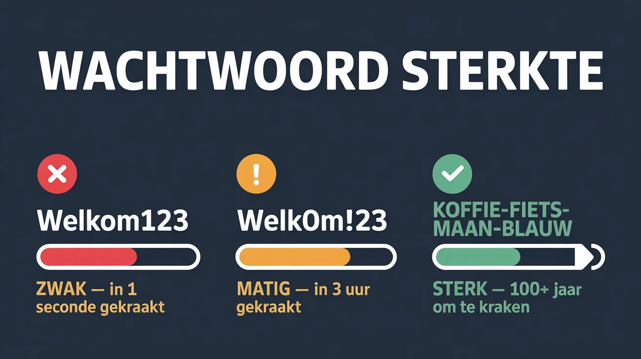 Infographic: sterke wachtwoorden maken