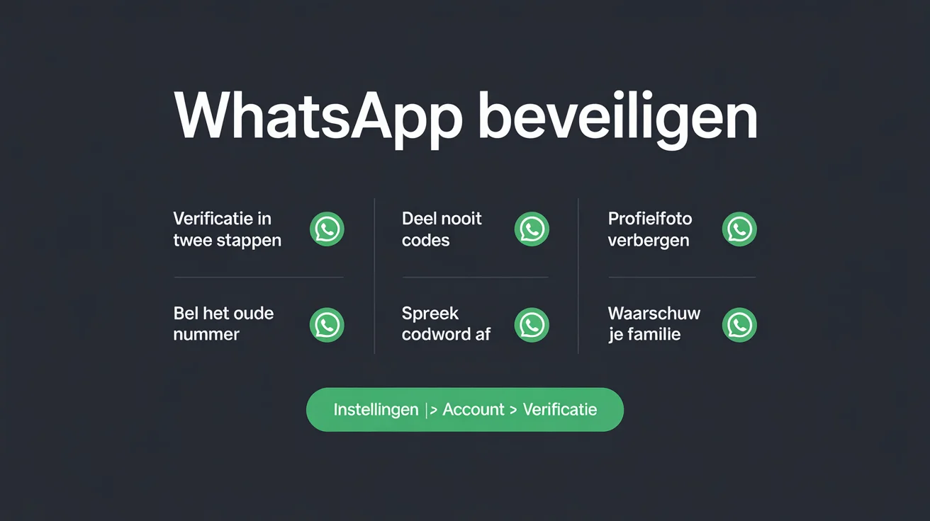 Infographic: je WhatsApp-account beschermen